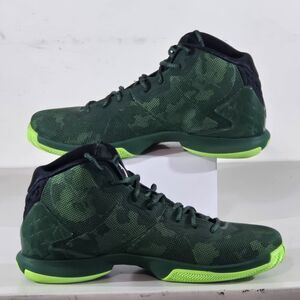 Air Jordan Super.Fly 4 Green Black Camouflage Mens 12 Basketball Shoes Ducks
